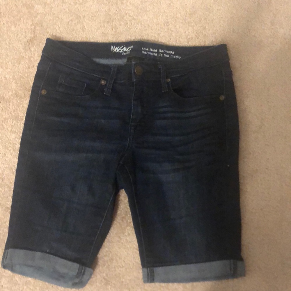 Mossimo Mid-Rise Bermuda denim shorts